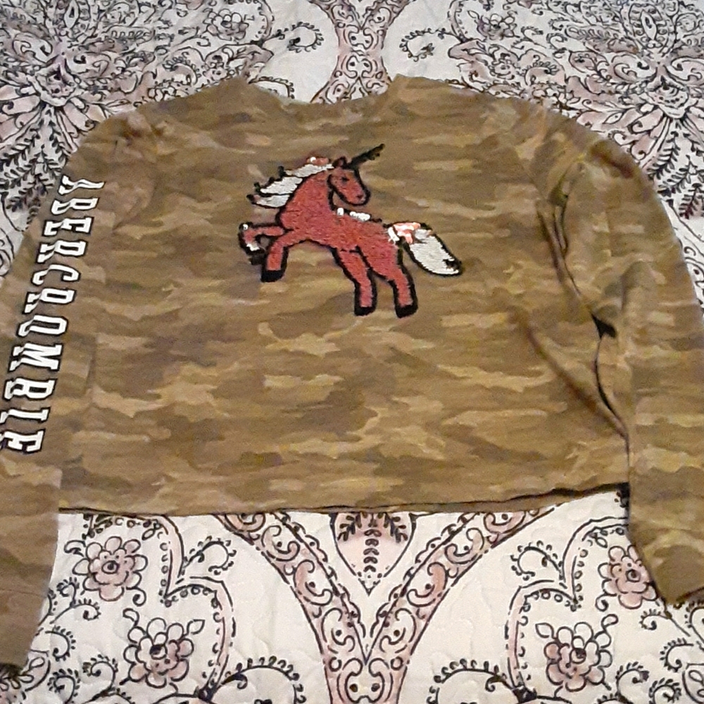 Abercrombie cropped long sleeve